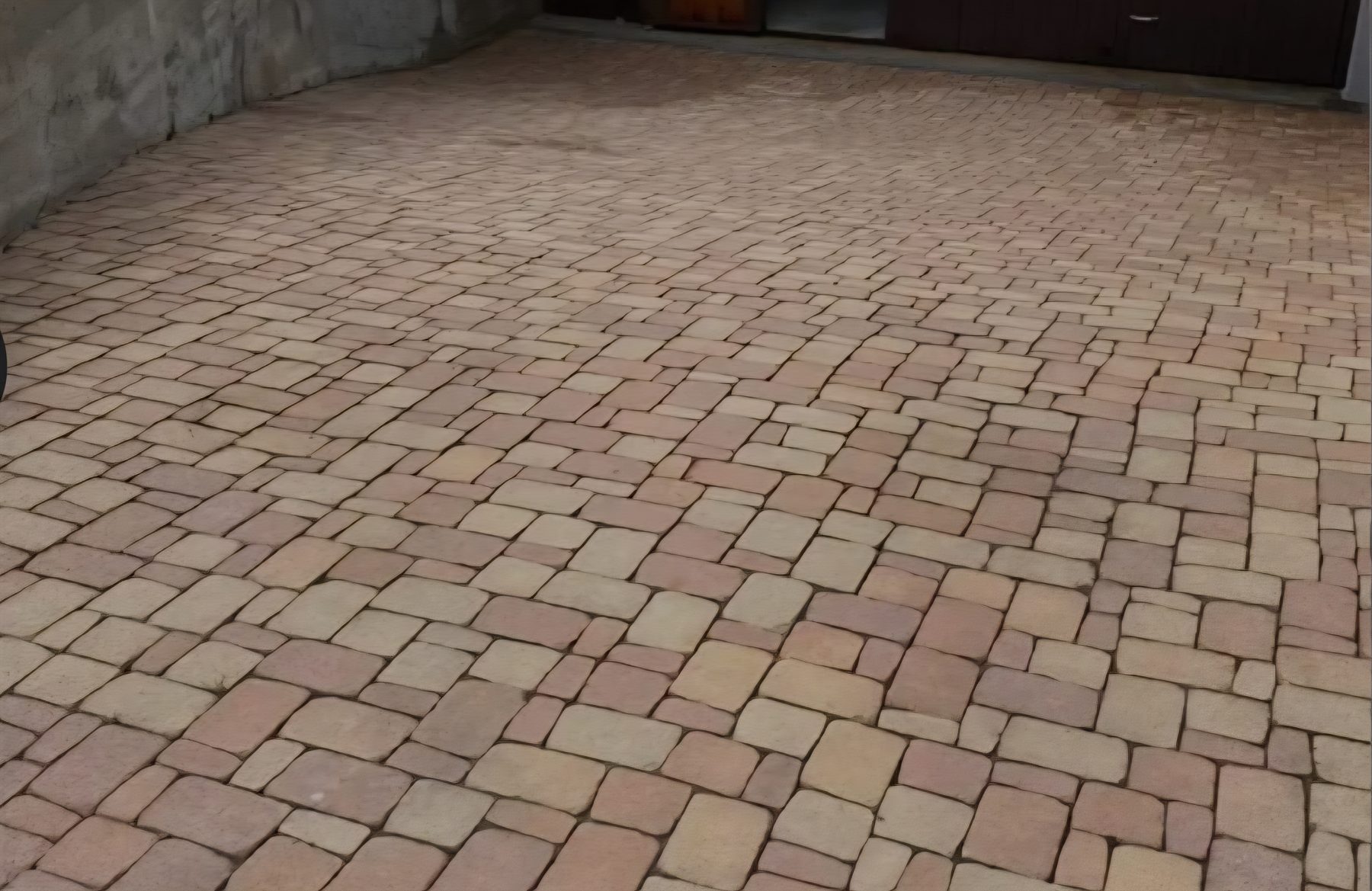 Paved area after cleaning
